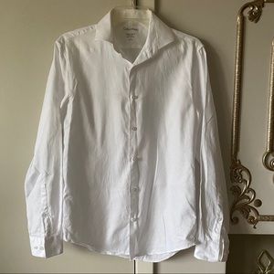 White Calvin Klein Dress Shirt